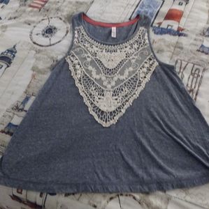 Tank Top with Lace Detail
